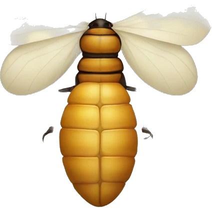 insect emerging from cocoon  emoji