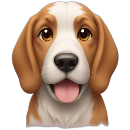 Dog on rabbit emoji