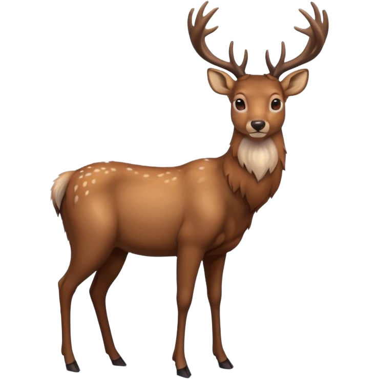 a new yeas's deer emoji