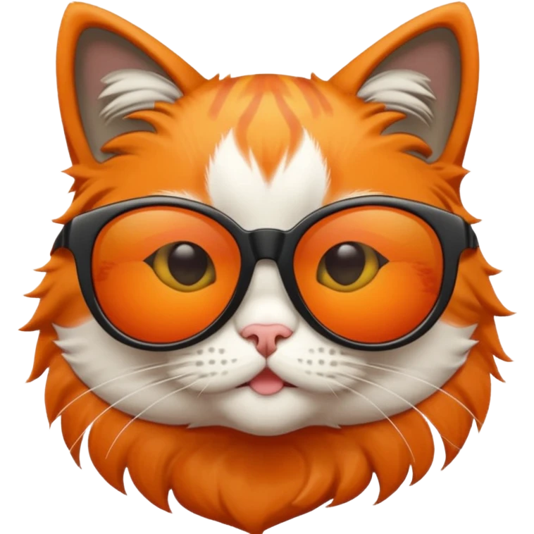 cat with oversized sunglasses emoji