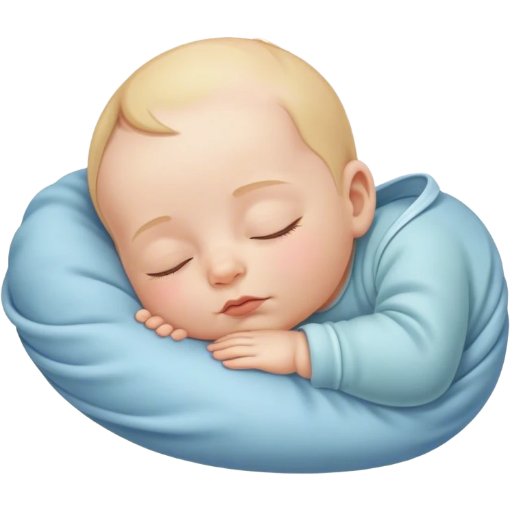 Baby sleeping emoji