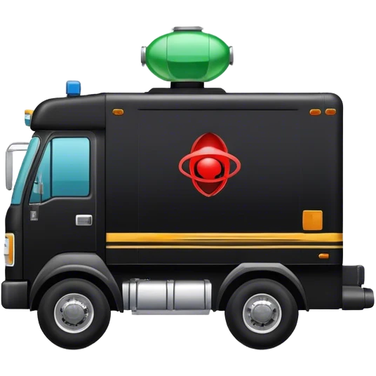 Martian Black Drug Truck, back view emoji