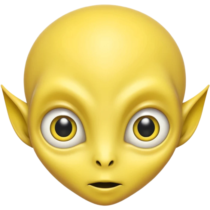 alien with yellow skin emoji