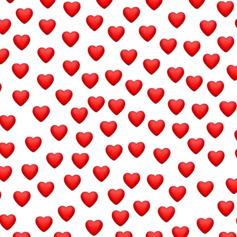 Tiny red hearts  emoji