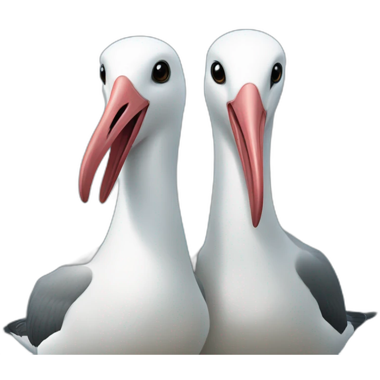 two albatrosses + one sailboat emoji