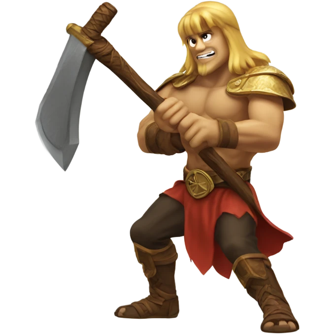 a golden axe emoji