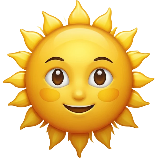 Sun emoji