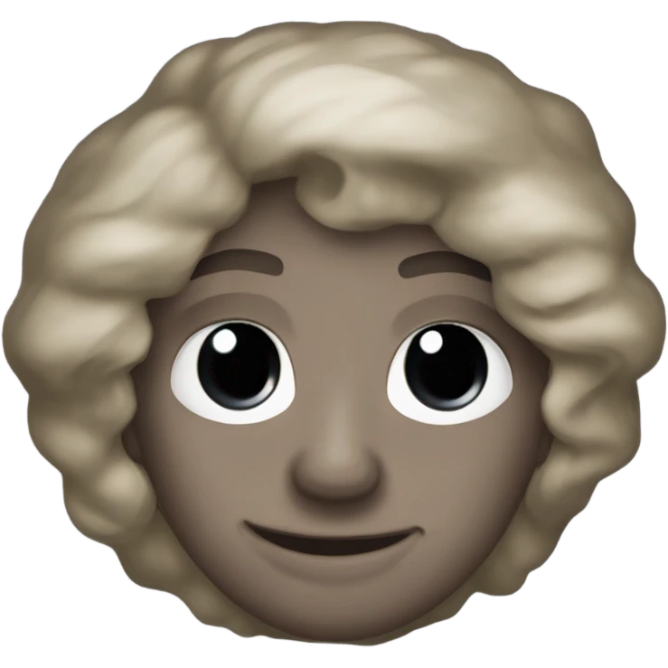 Черный кот сидит emoji