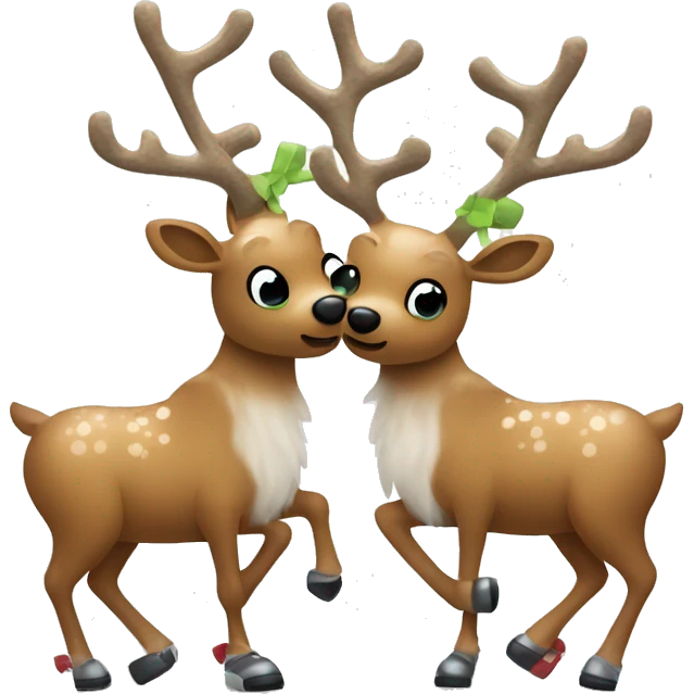 Pickleball reindeer emoji