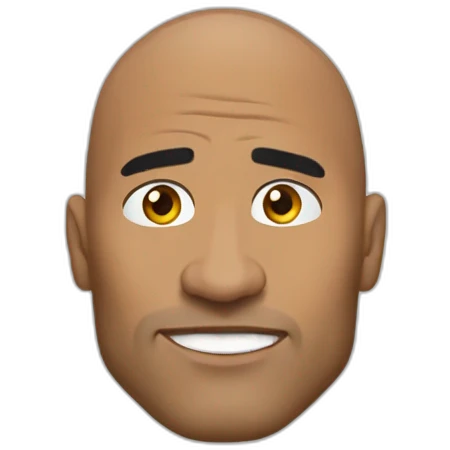 The rock sourcil emoji