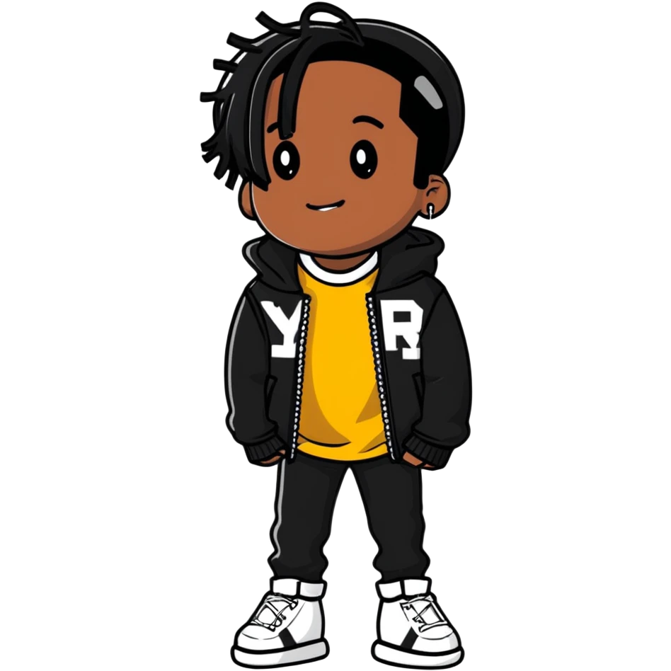 ASAP Rocky with his signature style and fashion emoji