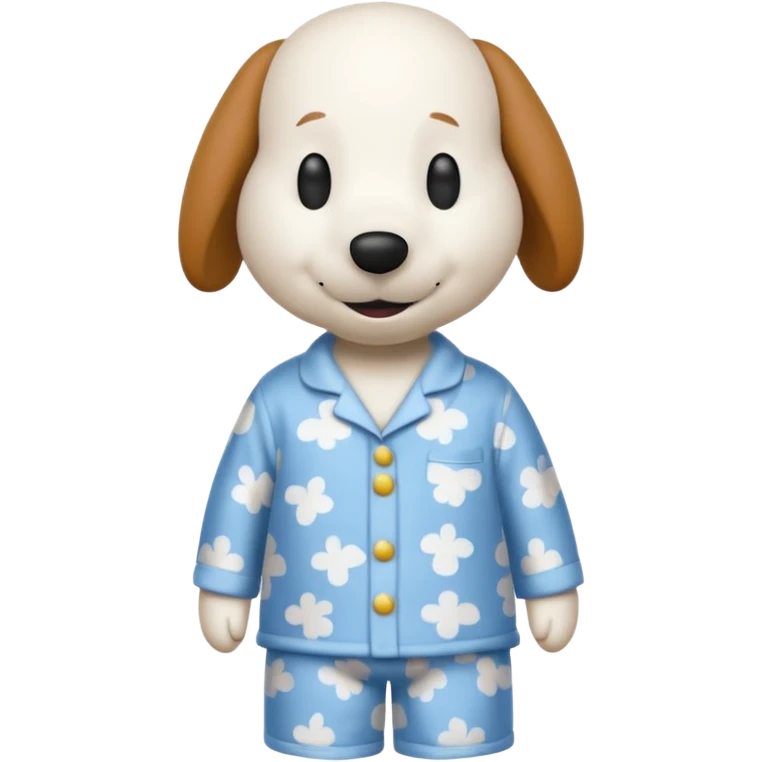 Snoopy in pajamas  emoji