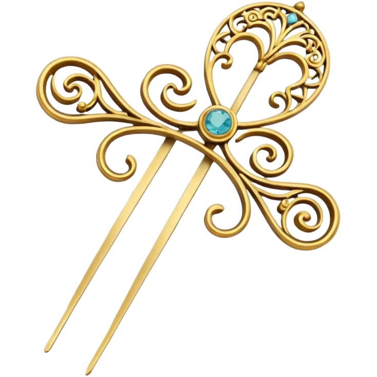 asian hairpins emoji