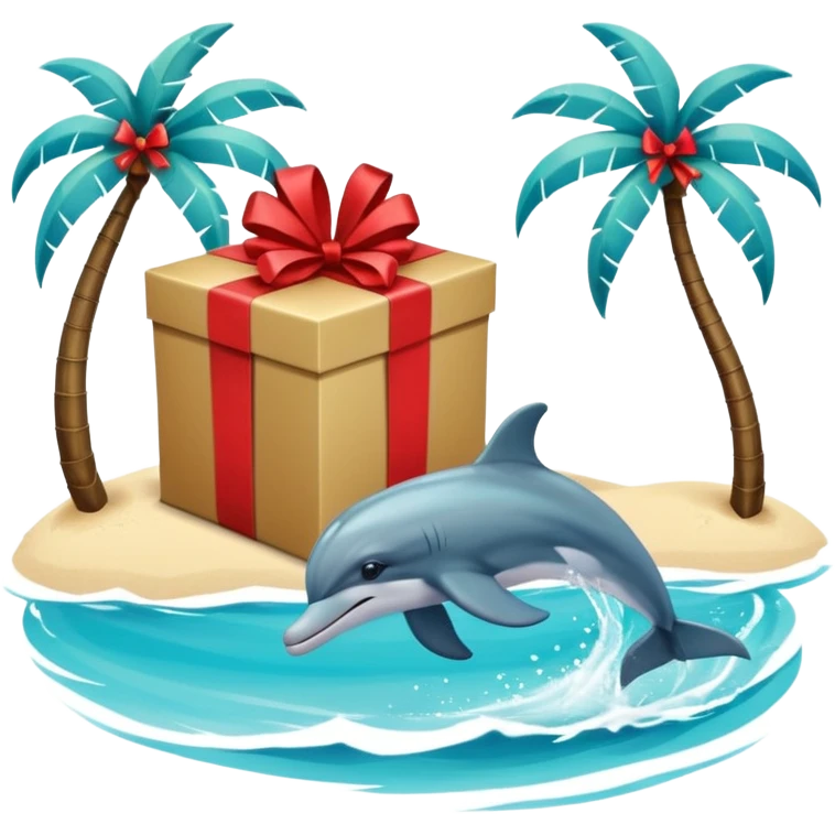 🏖️🌴🎁💝

뭐 이런거 이용해서

해변이랑 돌고래가 뛰노는 바다에 야자수가 있고 그 아래는 선물이 하나 크게 있는거야 emoji
