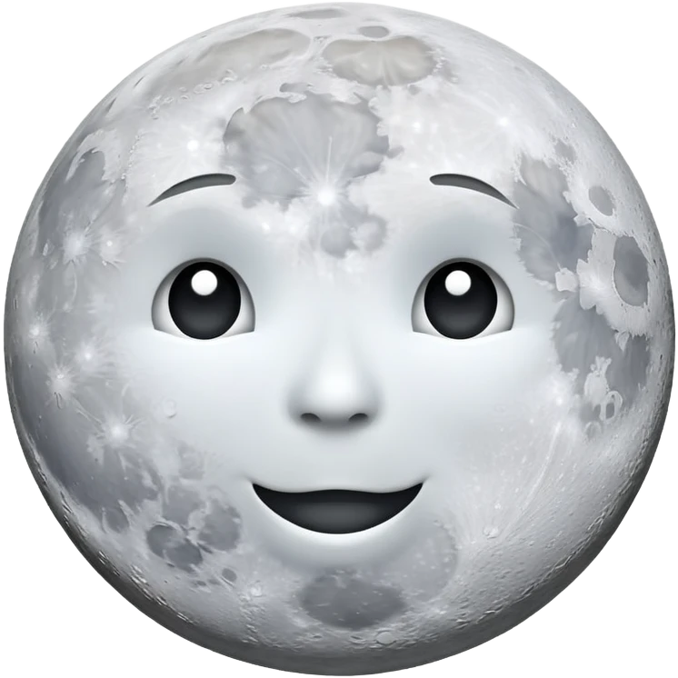 full moon emoji