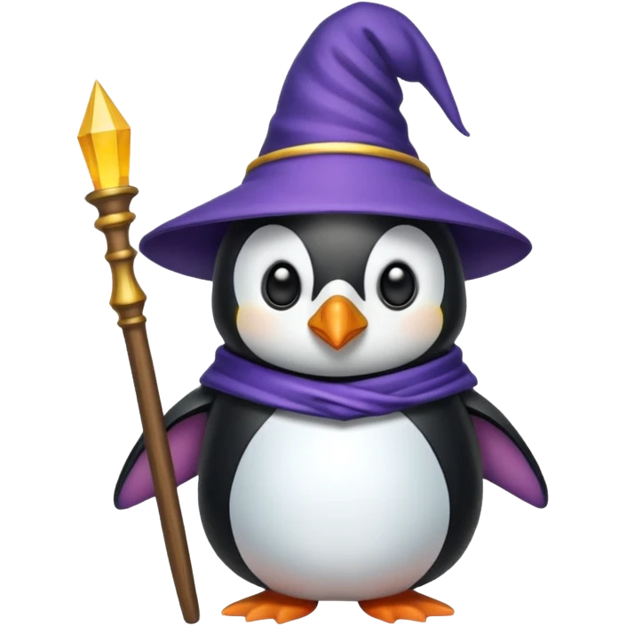 Penguin Wizard emoji