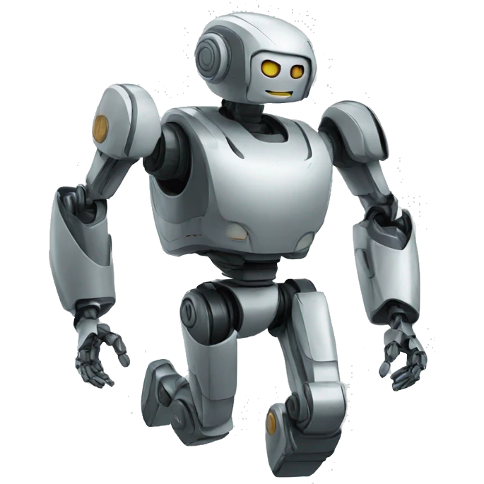 robot running emoji