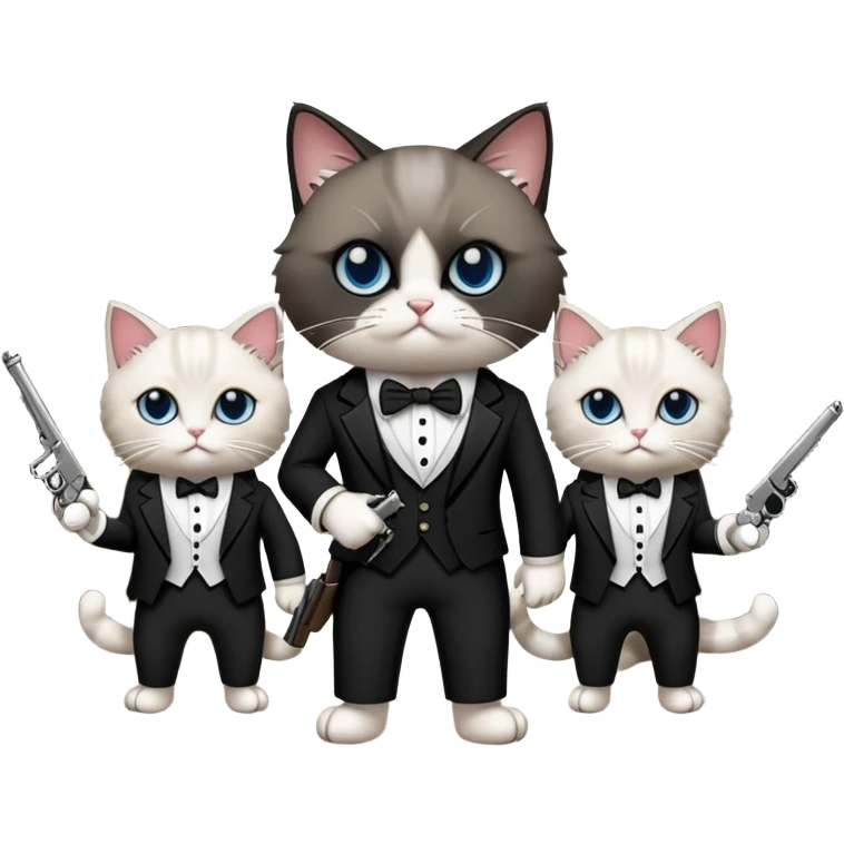 Ragdoll cat mafia gang emoji