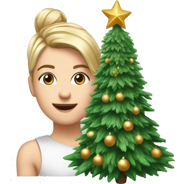 Christmas tree, but make it coquette ￼ emoji