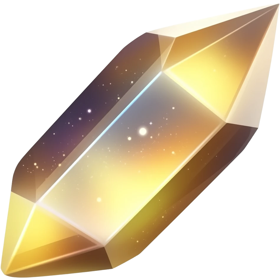 golden iridescent nebula crystal shard emoji