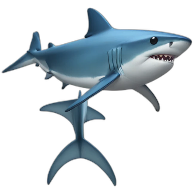 blue shark emoji