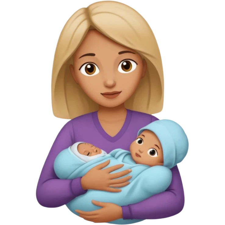 mother with one newborn baby emoji