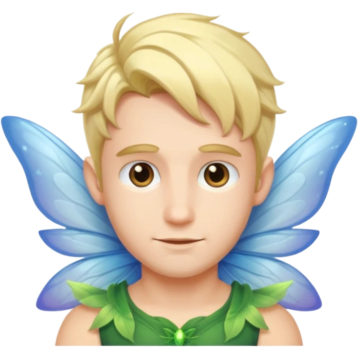 male fairy wings. emoji