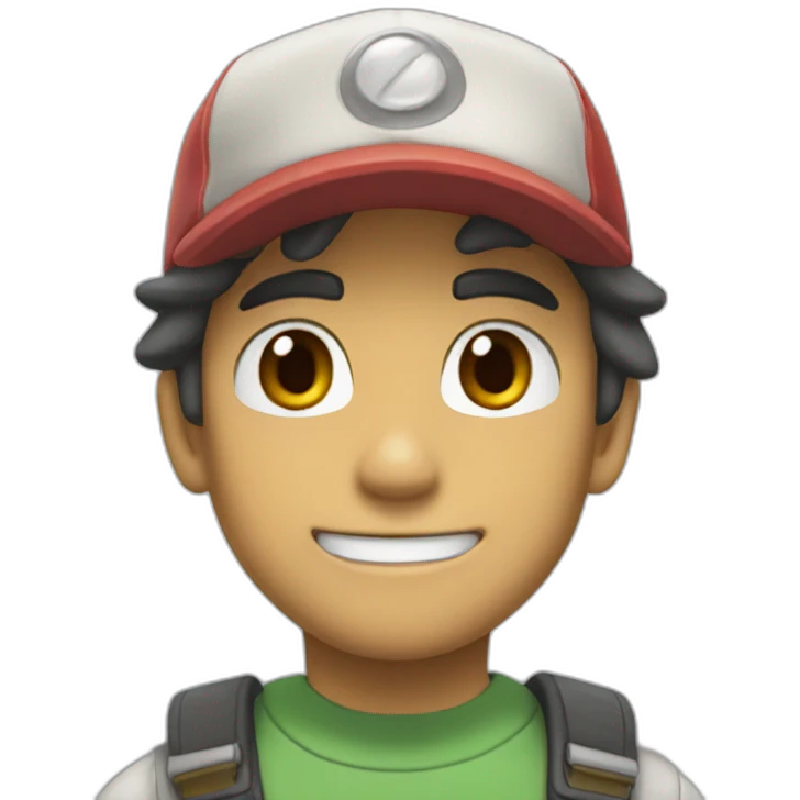 Ash from Pokémon emoji