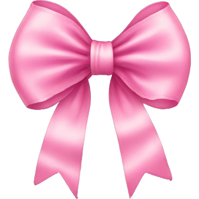 Cute pink ruffle bow emoji