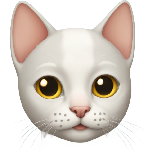 bald cat emoji