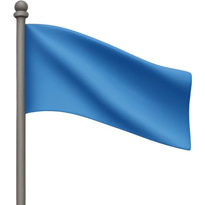 BLUE FLAG emoji