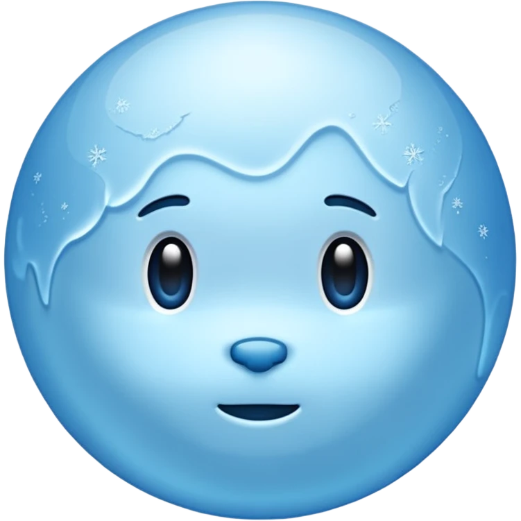 Pluto but in a blue color emoji