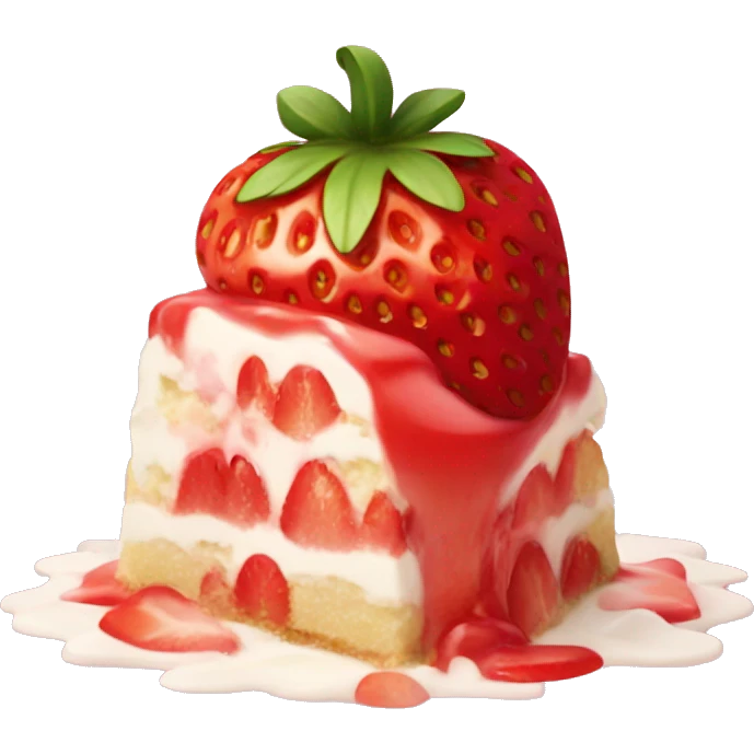 Strawberry dessert emoji