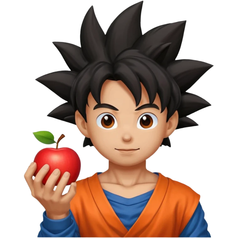 combine a fruit and goku emoji