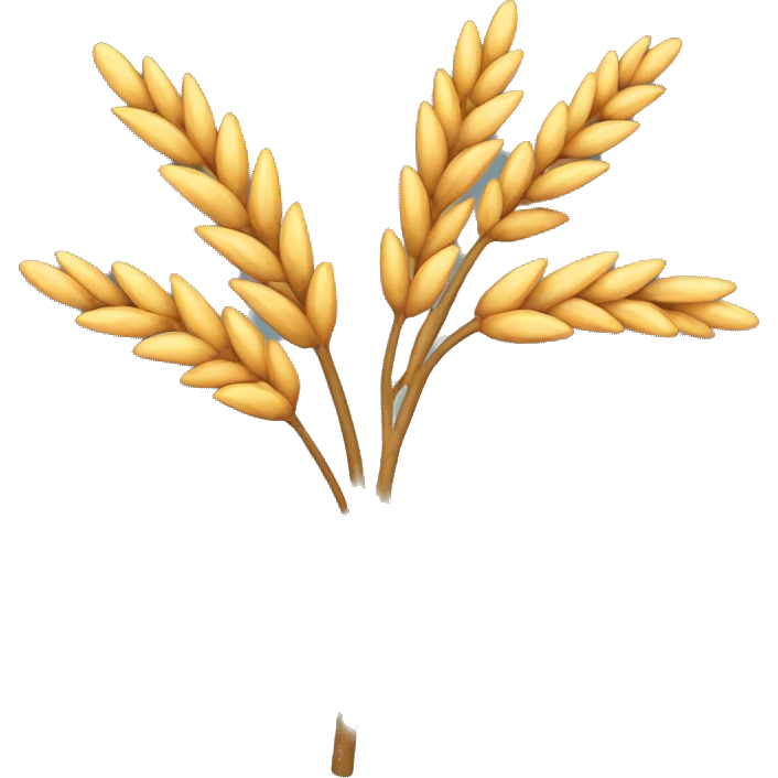 quick wheat plant with only one branch emoji