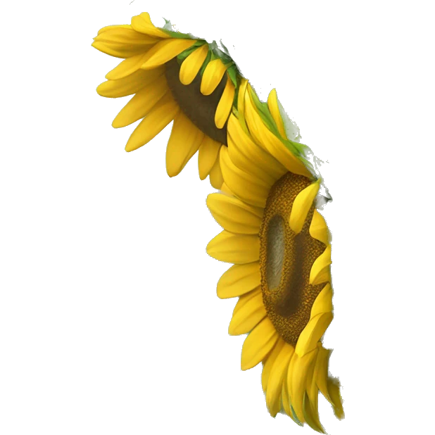 un girasol abrazando a otro giras emoji