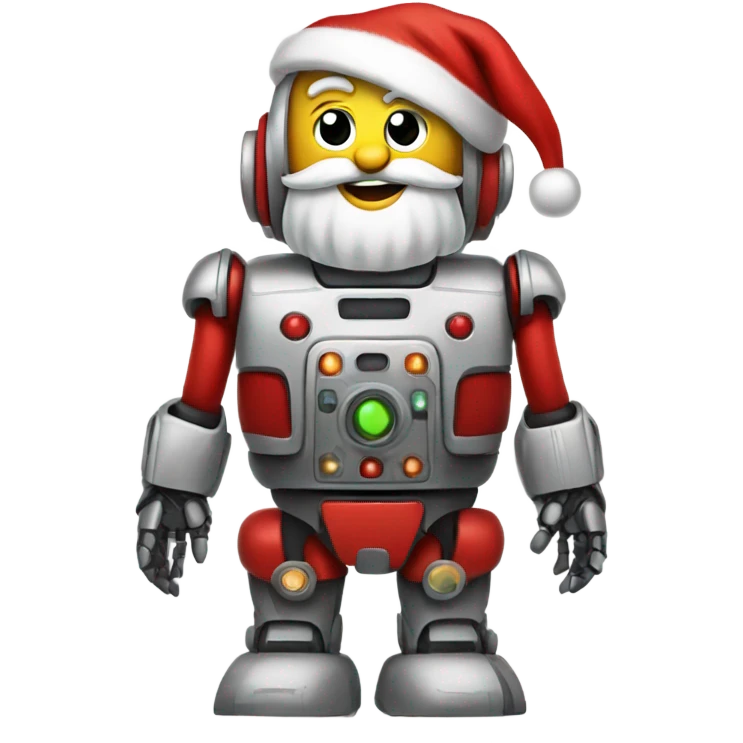 Robot Santa Claus emoji