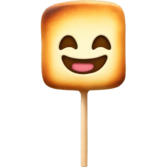 toasted marshmallow on stick emoji