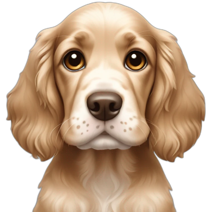 english cocker spaniel puppy emoji