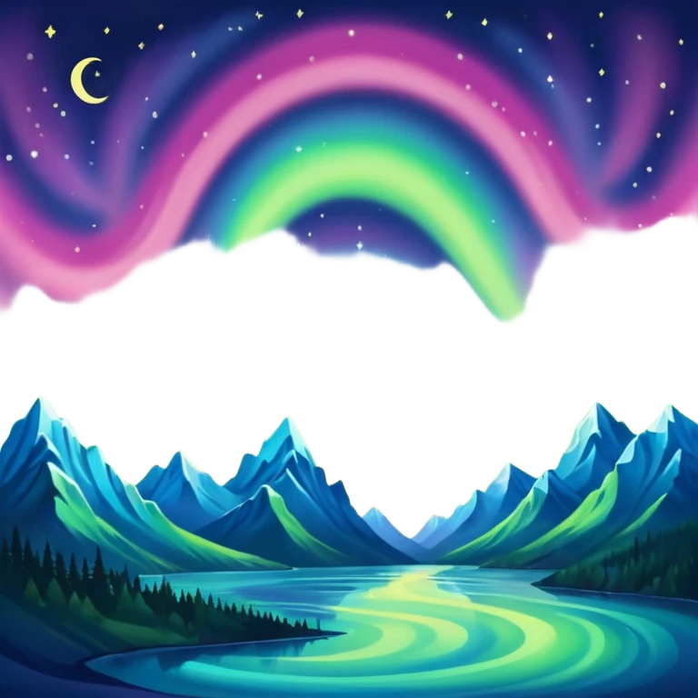 something that represents the aurora borealis emoji