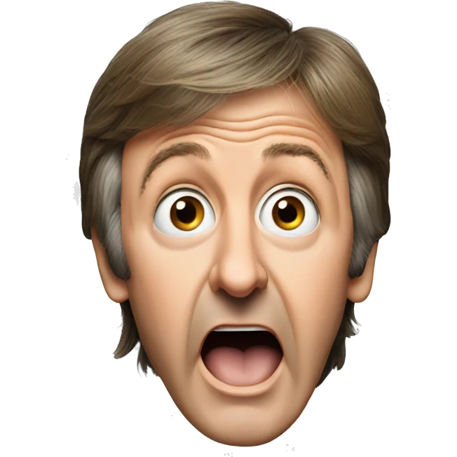 Paul McCartney surprised emoji