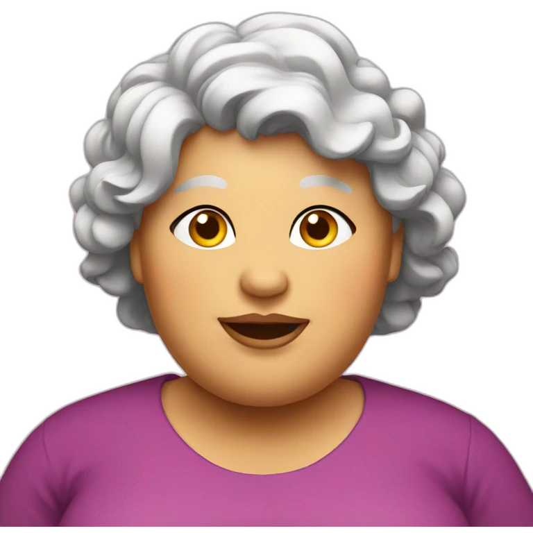 Big fat lady emoji
