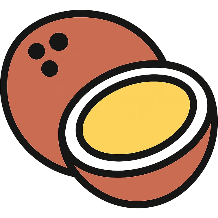 A coconut emoji