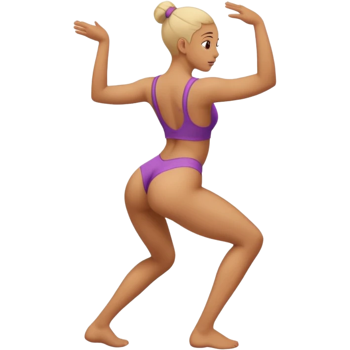 Arched back and twerking  emoji
