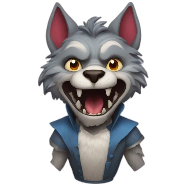 alice in wonderland werewolf emoji