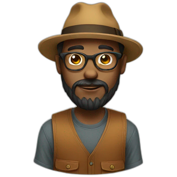 hipster emoji