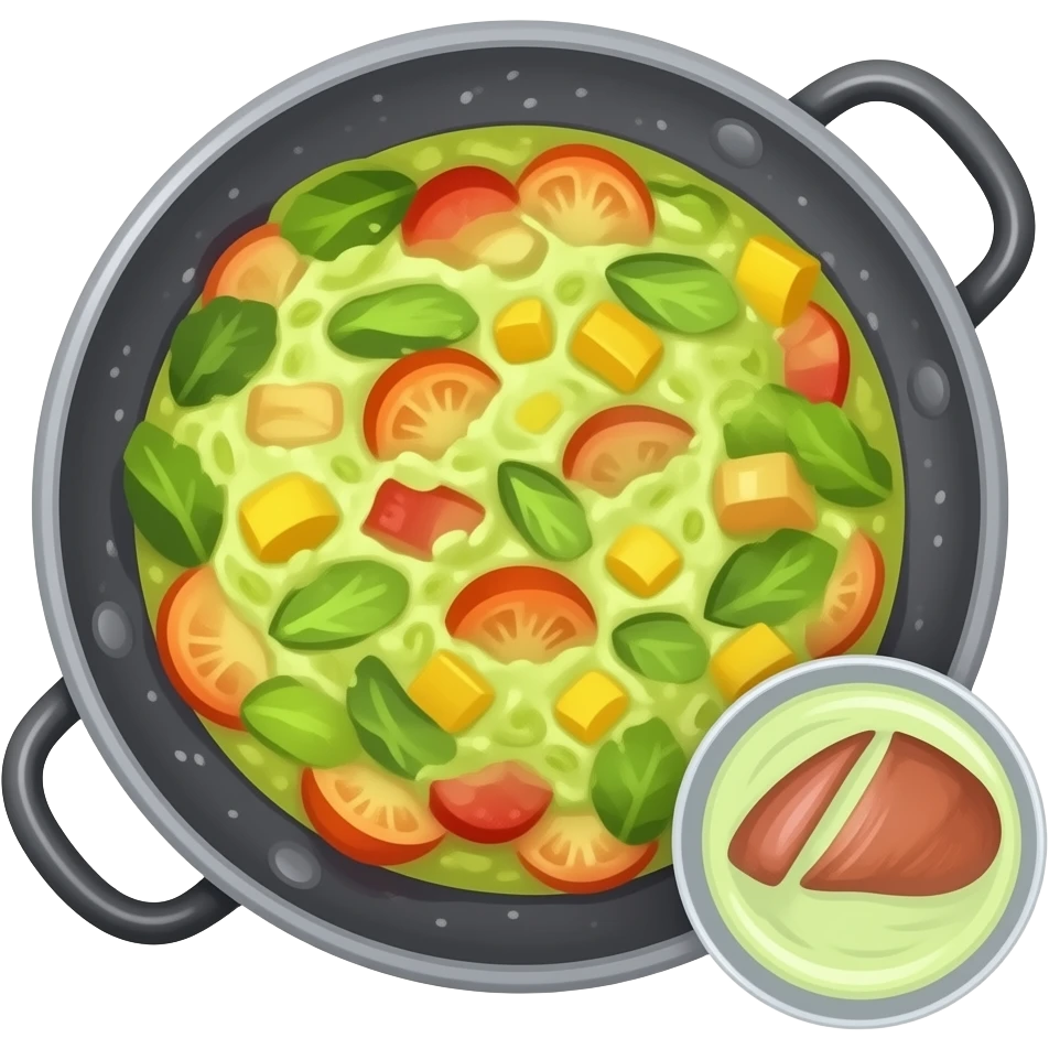 PADELLA DI SUGO DI SALSA VERDE CON BOTTARGA A FIANCOP emoji