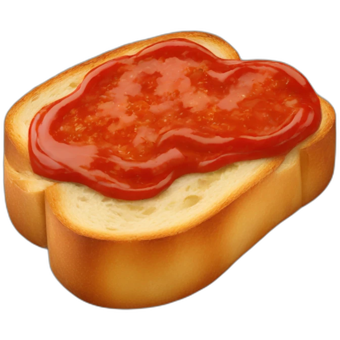 Tomato sauce toast emoji