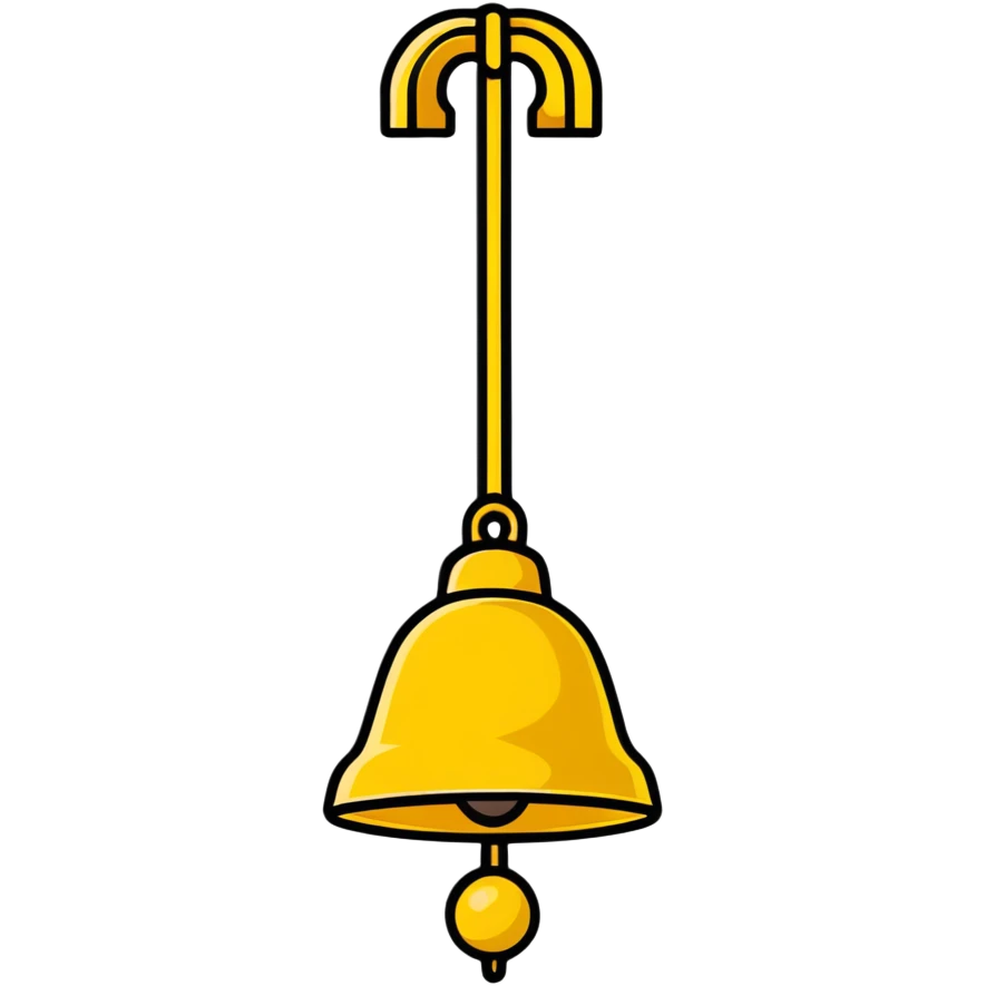 golden bell emoji