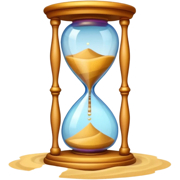 colorful hourglass emoji